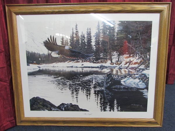 RARE & BEAUTIFUL LIMITED EDITION EAGLE PRINT BY ED TUSSEY