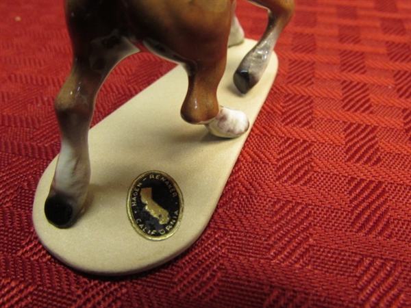 COLLECTIBLE PORCELAIN HAGAN-RENAKER MINI CLYDESDALE