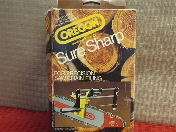 NEW IN BOX OREGON SURE SHARP MANUAL CHAIN SAW SHARPENER