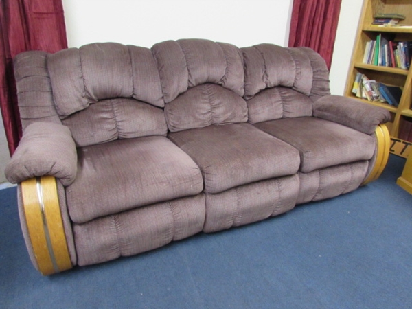 DOUBLE RECLINING COUCH WITH LOTS OF EXTRAS!