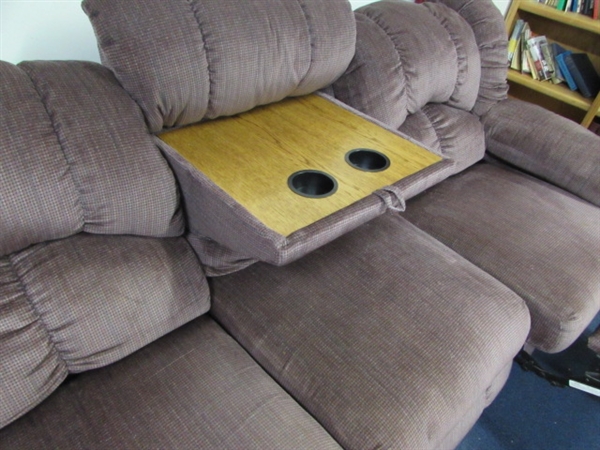 DOUBLE RECLINING COUCH WITH LOTS OF EXTRAS!