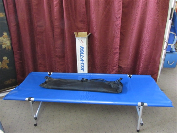 CAMP TIME ROLL-A-COT CAMP COT WITH CARRYING CASE 