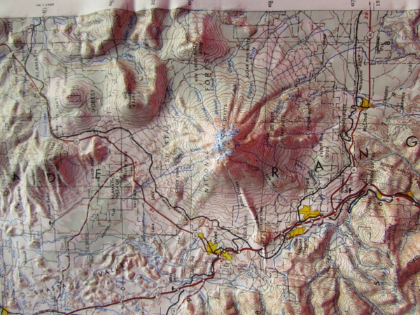 OUR OWN BACKYARD!  HUBBARD SCIENTIFIC INC. TOPOGRAPHICAL MAP OF WEED, CA