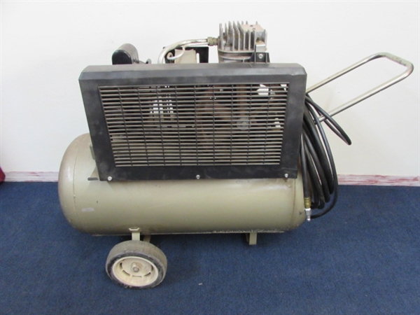 SEARS 2 HP AIR COMPRESSOR WITH A TWENTY GALLON TANK