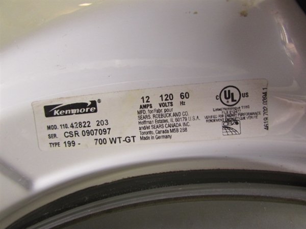 VERY NICE KENMORE ELITE HE3 HIGH EFFICIENCY FRONT LOAD WASHER & DRYER