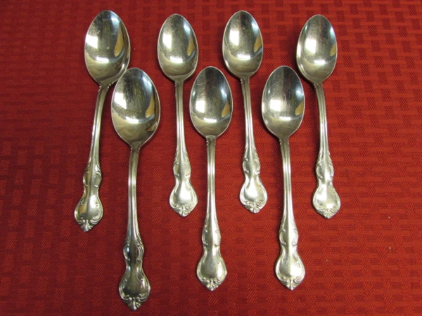 ELEGANT REBACRAFT STAINLESS STEEL FLATWARE- 6 PLACE SETTINGS, SERVING UTENSILS & EXTRAS