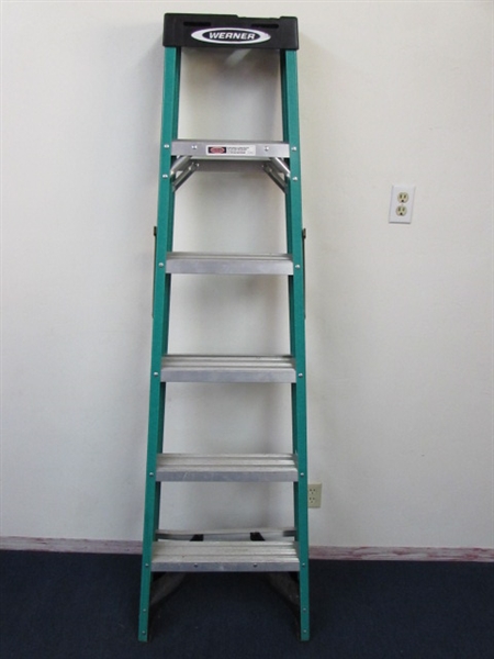 REACH NEW HEIGHTS- 6' WERNER LADDER