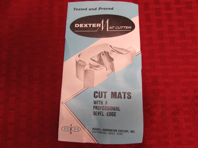 Lot Detail Professional Vintage Dexter Mat Cutter With 3 Extra