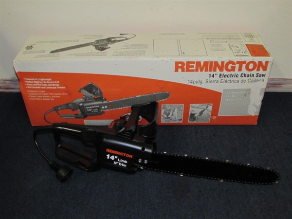 LIKE NEW REMINGTON 14 LIMB & TRIM ELECTRIC CHAIN SAW