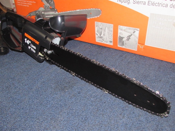 LIKE NEW REMINGTON 14 LIMB & TRIM ELECTRIC CHAIN SAW