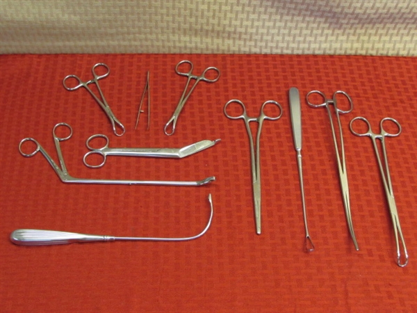 VINTAGE STAINLESS STEEL MEDICAL INSTRUMENTS- GREAT FOR CRAFTING