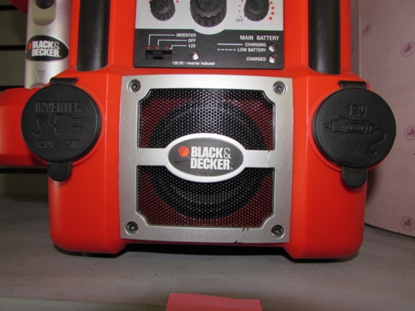 BLACK & DECKER STORM STATION ALL-IN-ONE RADIO/POWER SOURCE/LIGHT