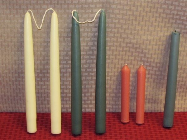 TAPER CANDLES FOR EMERGENCIES OR AMBIANCE