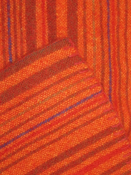 VIBRANT WOOL THROW BLANKET LIKE NEW