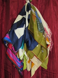 THIRTEEN COLORFUL LADIES SCARVES FOR AROUND YOUR HEAD OR NECK