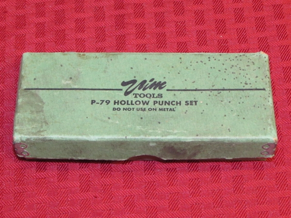 VIM TOOLS P-79 HOLLOW PUNCH SET IN ORIGINAL BOX