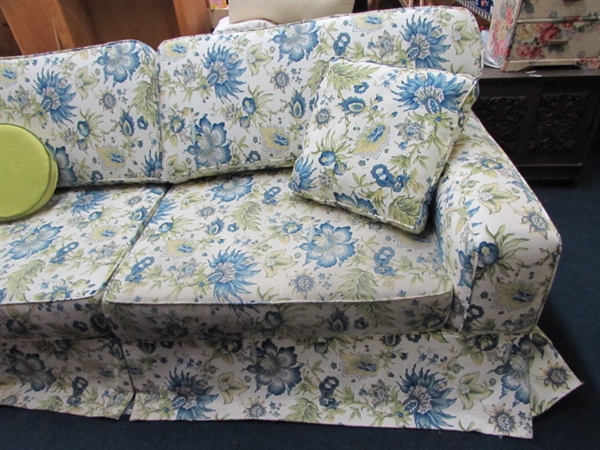 VERY PRETTY, WELL MADE & COMFORTABLE SOFA