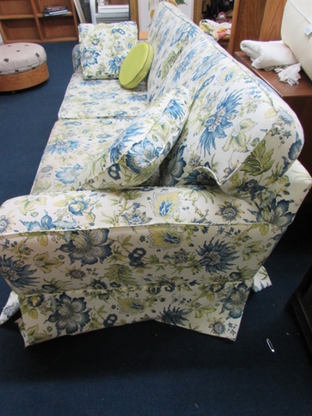 VERY PRETTY, WELL MADE & COMFORTABLE SOFA