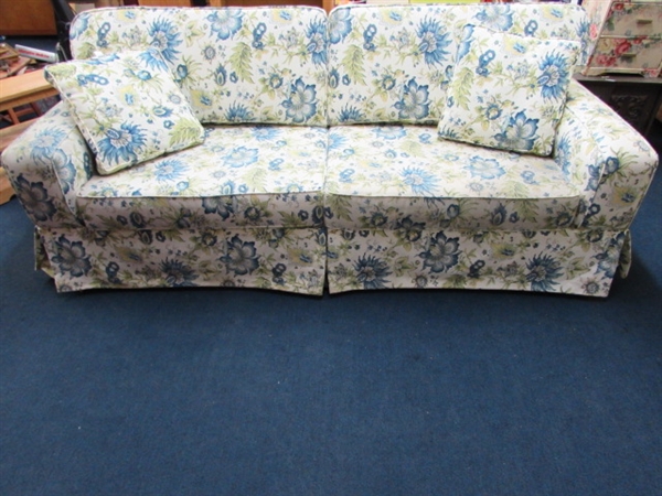 VERY PRETTY, WELL MADE & COMFORTABLE SOFA