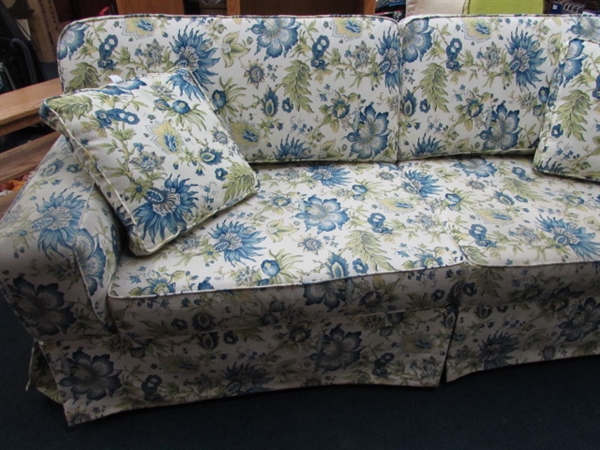 VERY PRETTY, WELL MADE & COMFORTABLE SOFA