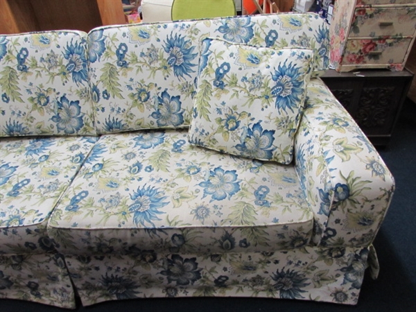 VERY PRETTY, WELL MADE & COMFORTABLE SOFA