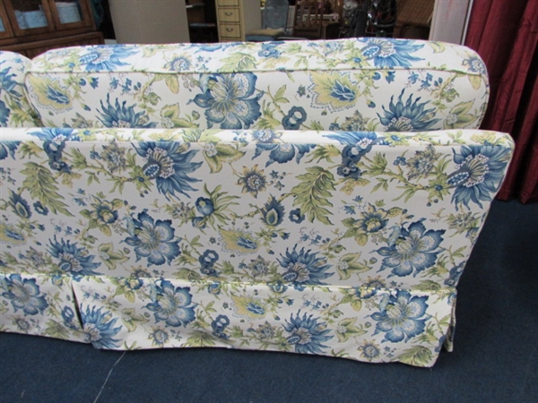 VERY PRETTY, WELL MADE & COMFORTABLE SOFA