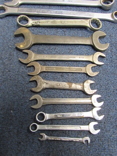 32 END WRENCHES AND SOME SOCKETS SO YOU'LL ALWAYS HAVE THE RIGHT SIZE!