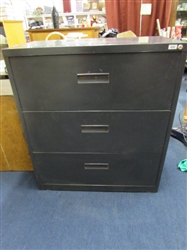 METAL THREE DRAWER LATERAL FILE CABINET - PAINT IT FOR THE HOT METRO INDUSTRIAL LOOK