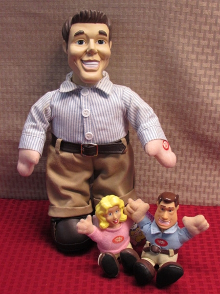 THREE HYSTERICAL MR. & MRS. PERFECT TALKING DOLLS