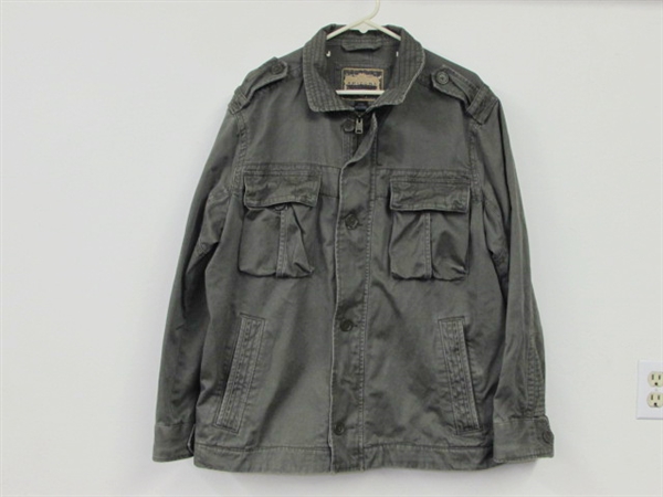 NICE LIGHTWEIGHT MEN'S KHAKI CARGO JACKET