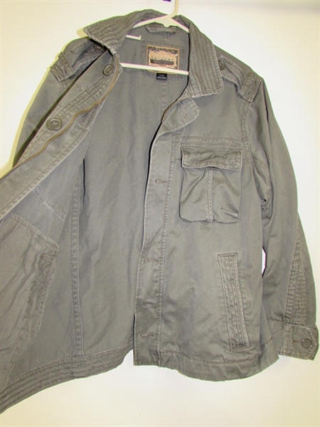 NICE LIGHTWEIGHT MEN'S KHAKI CARGO JACKET