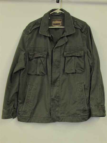 NICE LIGHTWEIGHT MEN'S KHAKI CARGO JACKET