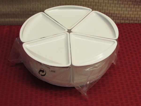 NEW!! TRAVELIN' CHEF EXPANDABLE THERMAL FOOD CARRIER, FOOD STORAGE & KITCHEN CAROUSEL