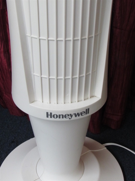 VERY NICE HONEYWELL QUIETSET TOWER FAN WITH 5 SPEEDS & TIMER