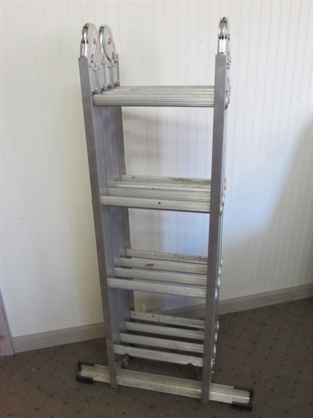 WERNER M8-16 EXTRA HEAVY DUTY INDUSTRIAL MULTI POSITION LADDER