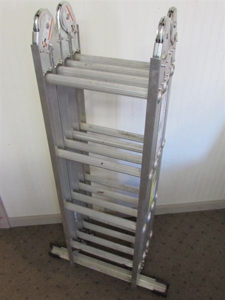 WERNER M8-16 EXTRA HEAVY DUTY INDUSTRIAL MULTI POSITION LADDER