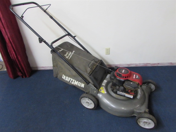 CRAFTSMAN 21 GAS POWERED MOWER WITH 4.5 HP BRIGGS & STRATTON MOTOR