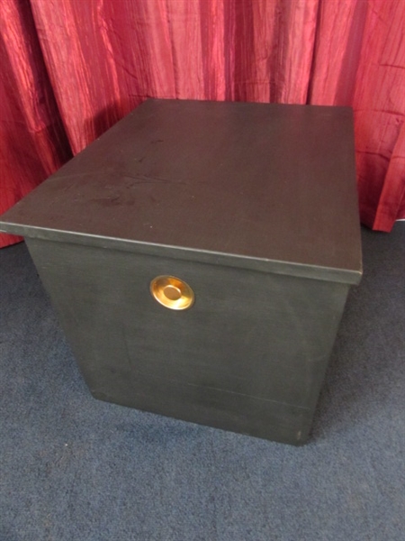 THE WOLF BOX: ACCENT PIECE, STORAGE, BENCH, WOOD-BOX, END-TABLE, PEDESTAL FOR ARTWORK!
