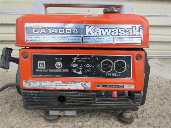 KAWASAKI GENERATOR MODEL GA 1400 A   