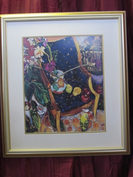 FRAMED & MATTED PRINT OF THE COLORFUL & FANCIFUL ARTWORK TITLED SLICE OF LIFE