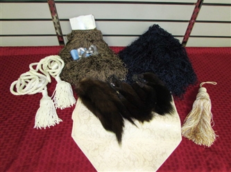 THE FINER THINGS IN LIFE . . . MINK, TASSELS & MORE