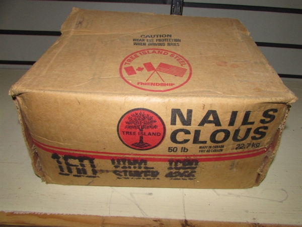 BOX OF 16 PENNY SINKER NAILS 50 LBS!