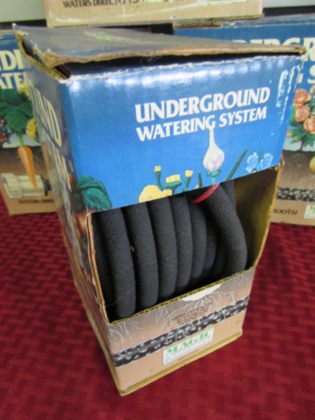 GET WATER DIRECTLY TO THE ROOTS!  5 NEW BOXES OF MAGIC PIPELINE UNDERGROUND WATERING SYSTEM!