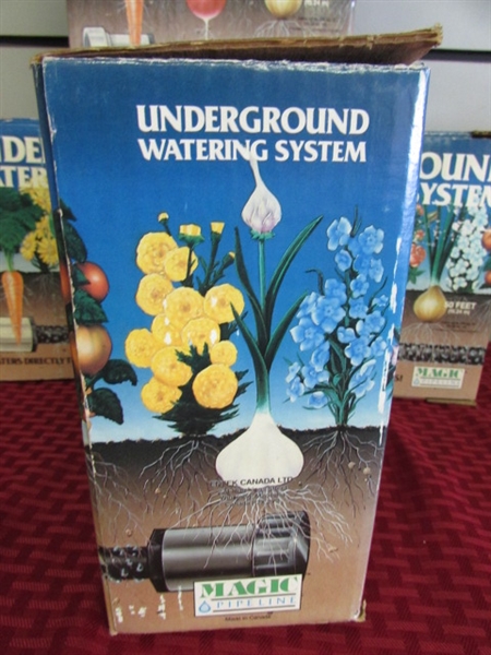 GET WATER DIRECTLY TO THE ROOTS!  5 NEW BOXES OF MAGIC PIPELINE UNDERGROUND WATERING SYSTEM!