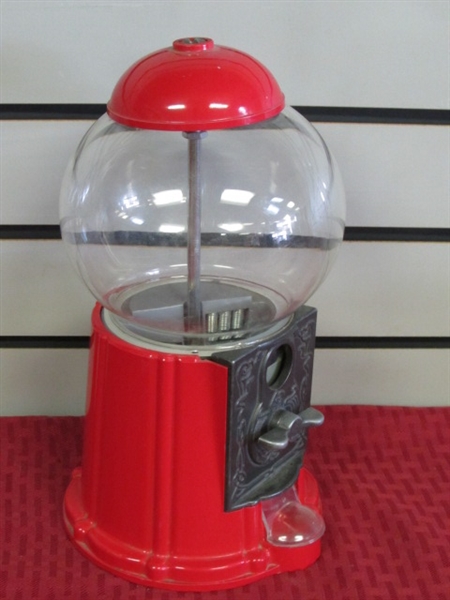 VINTAGE OLD FASHIONED GUMBALL MACHINE