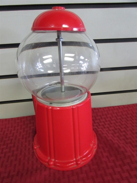 VINTAGE OLD FASHIONED GUMBALL MACHINE