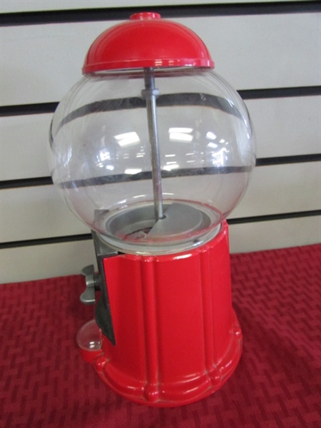 VINTAGE OLD FASHIONED GUMBALL MACHINE