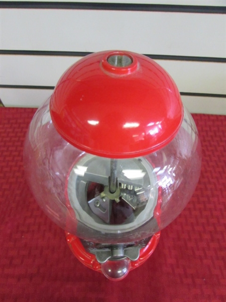 VINTAGE OLD FASHIONED GUMBALL MACHINE