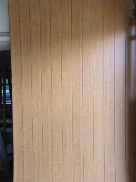 TEN SHEETS OF VERY ATTRACTIVE & HIGH QUALITY LIGHT CHERRY FINISHED PANELING