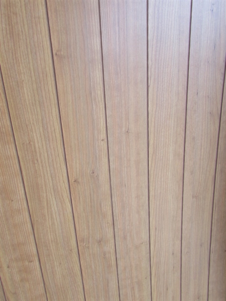 TEN SHEETS OF VERY ATTRACTIVE & HIGH QUALITY LIGHT CHERRY FINISHED PANELING